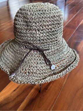 Woven Straw Sun Hat with Decorative Bow